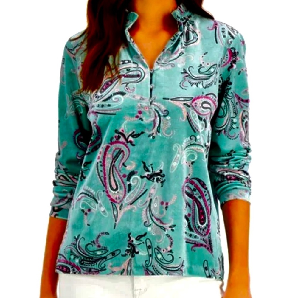 Charter Club paisley top. NWT